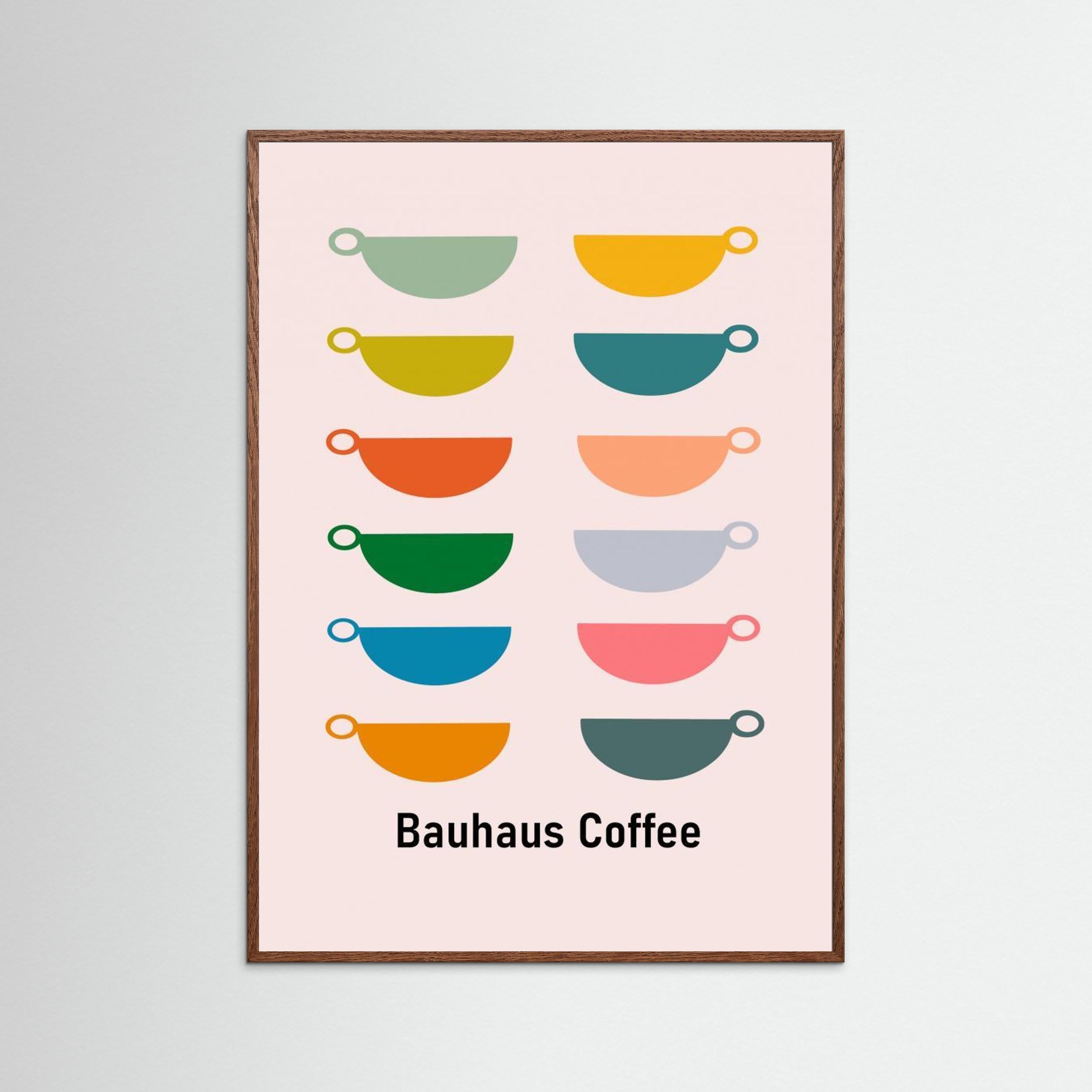 Bauhaus Coffee by Sannel Larson - Fine Art Paper Print - dreamtprint.art - 14 x 21 cm / 5 x 8″ (A5)